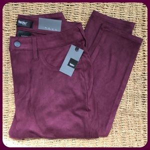 NWT Mossimo faux suede skinny pants